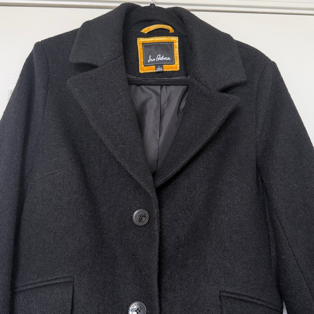 Sam Edelman Classic Black Coat - Picture 4 of 8